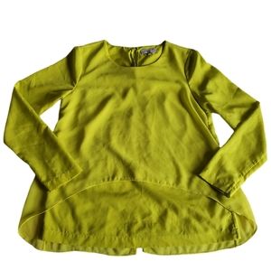 1. State Yellow Layered Long Sleeve T-Shirt NWOT Size XS